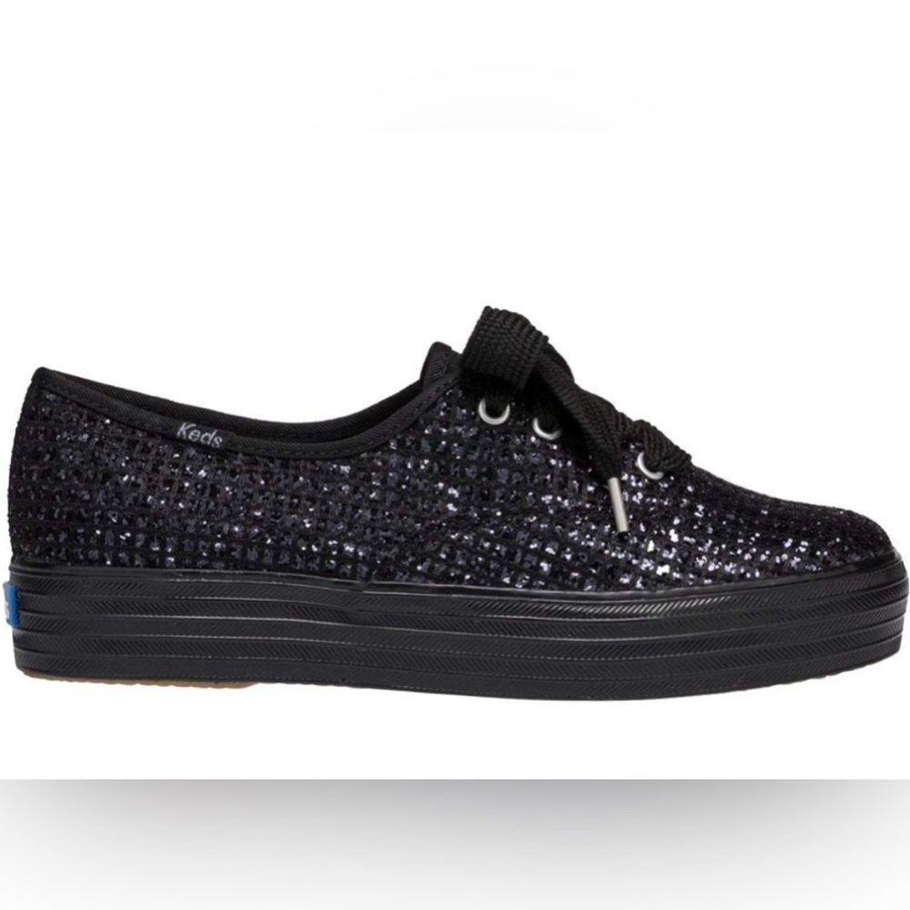women's triple cvo sparkle grid sneaker black